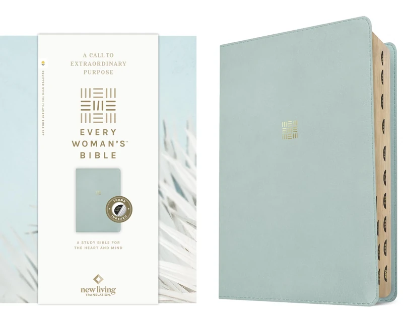 Holy Bible: NLT Every Woman’s Bible, Filament-enabled Edition Leatherlike, Sky Blue: New Living Tranlation, Sky Blue, Leatherlike, Every Woman's Bible, Filament-enabled Edition