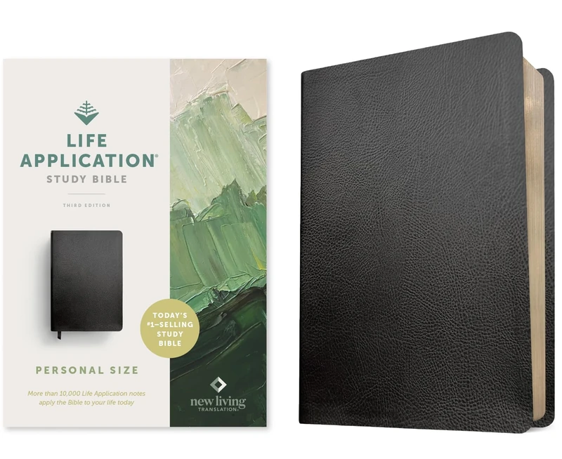 NLT Life Application Study Bible, Third Edition, Personal Size (Bonded Leather, Black, Red Letter): New Living Translation, Black, Bonded Leather, Life Application Study, Personal Size, Red Letter