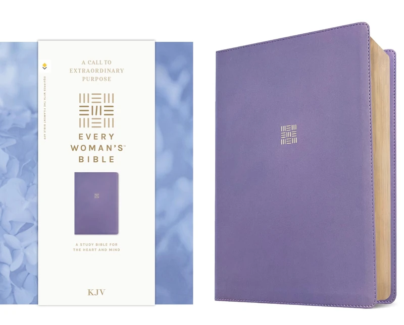 KJV Every Woman's Bible, Filament Enabled (LeatherLike, Periwinkle Purple, Red Letter): King James Version, Periwinkle Purple, Leatherlike, Filament Enabled, Every Woman's Bible, Red Letter