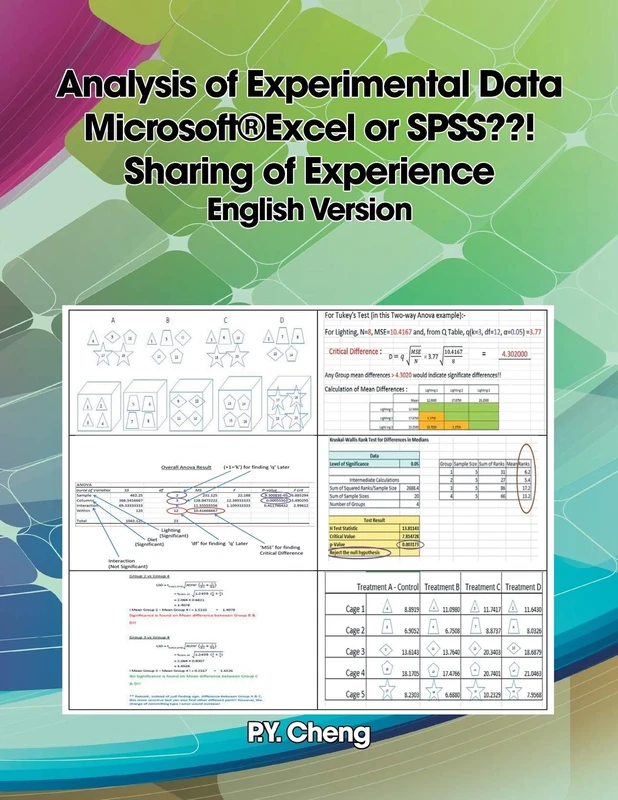 Analysis of Experimental Data Microsoft(R)Excel or SPSS ! Sharing of Experience English Version: Book 3