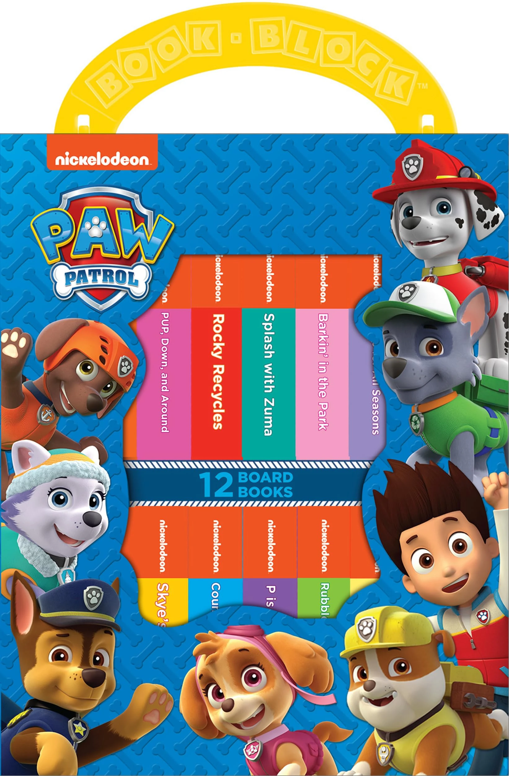Nickelodeon Paw Patrol Chase, Skye, Marshall, and More! - My First Library Board Book Block 12-Book Set - PI Kids: 12 Board Books (M1L)