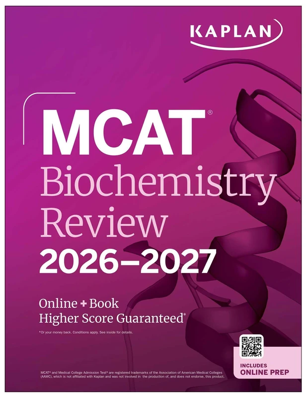 MCAT Biochemistry Review 2026-2027: Online + Book (Kaplan Test Prep)