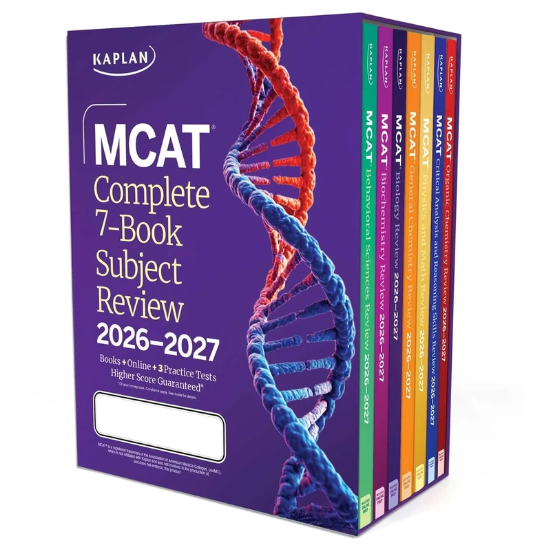 MCAT Complete 7-Book Subject Review 2026-2027, Set Includes Books, Online Prep, 3 Practice Tests: Set Includes Complete 7-book, Online Prep, 3 Practice Tests (Kaplan Test Prep)