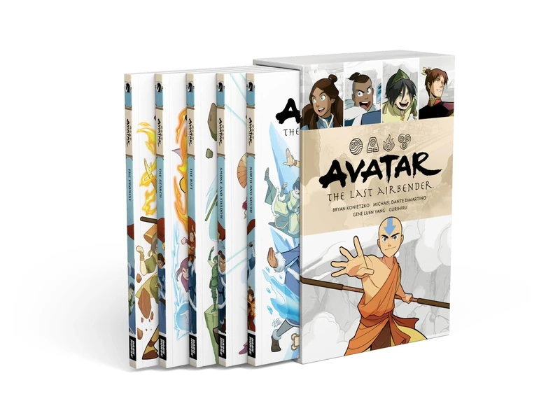 Avatar: The Last Airbender Omnibus Boxed Set: The Last Airbender; North and South / Smoke and Shadow / The Rift / The Search / The Promise