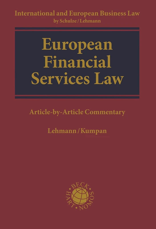 European Financial Services Law: Article-by-article Commentary (International and European Business Law) - Image 1