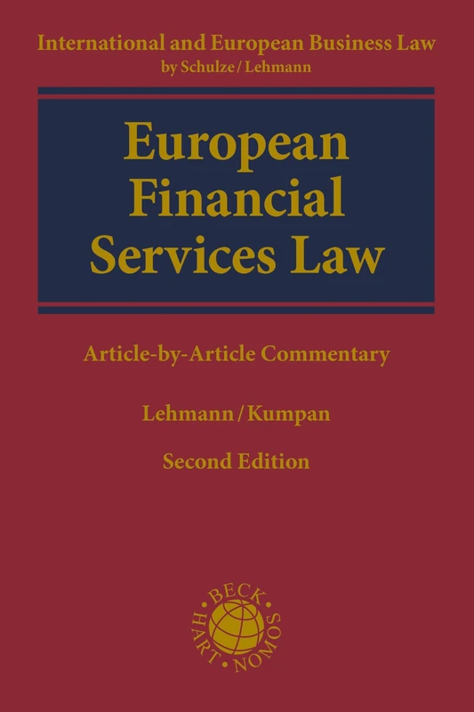 European Financial Services Law: Article-by-Article Commentary