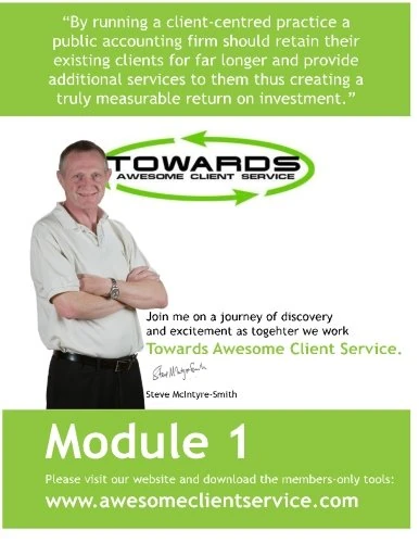 TACS Module One: A client service program that wins you new business (Towards Awesome Client Service)