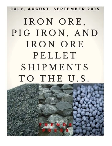 Iron Ore, Pig Iron, and Iron Ore Pellet Shipments to the U.S.: July, August, September 2015 - Image 1