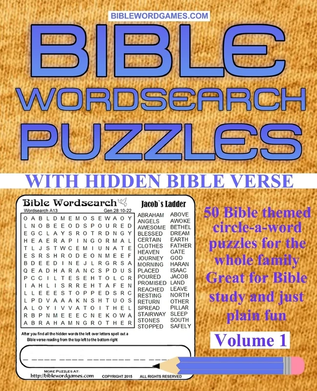 Bible Word Search Puzzles Volume 1: 50 New Large Print Bible Themed Word search puzzles