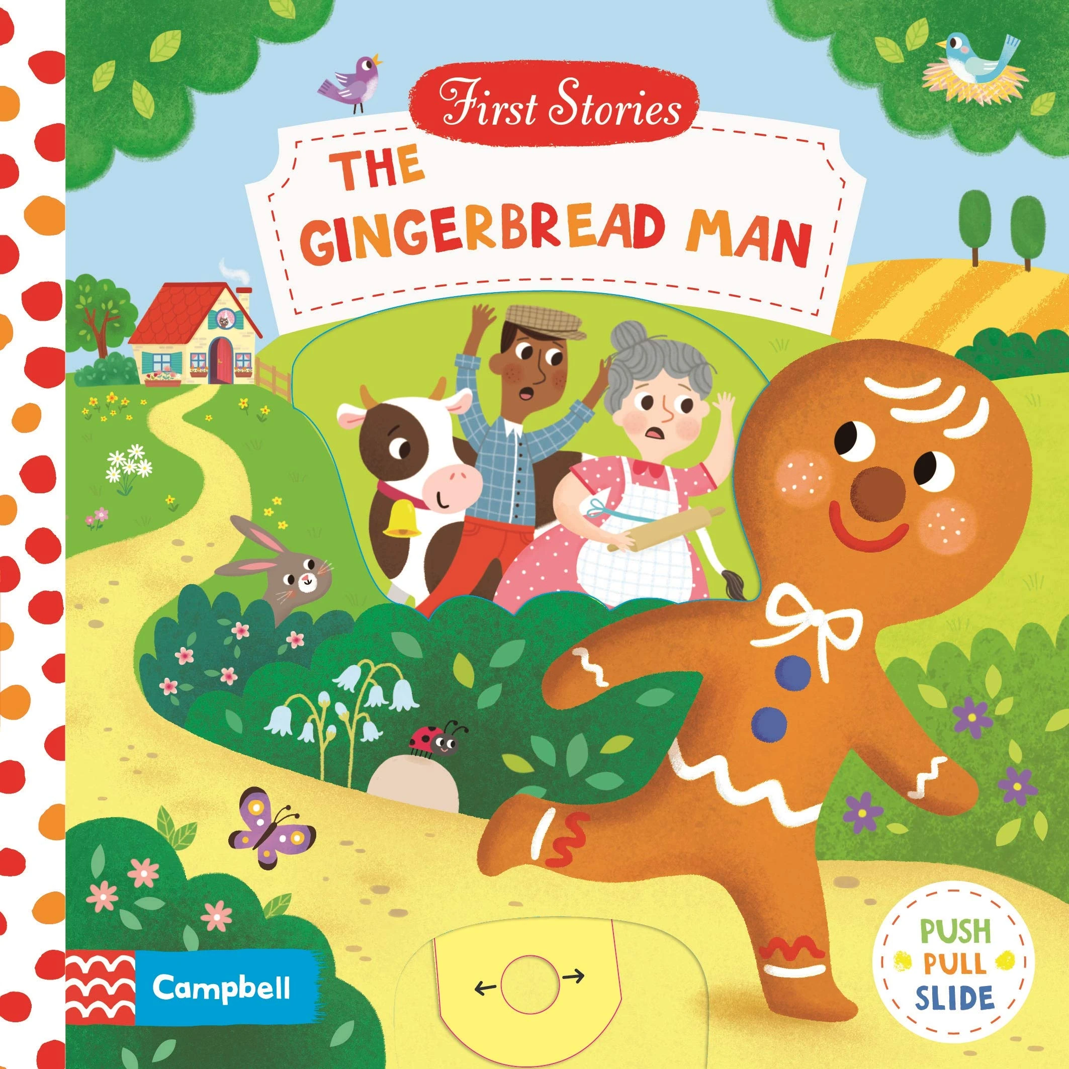 The Gingerbread Man: A Push, Pull, Slide Book (Campbell First Stories)