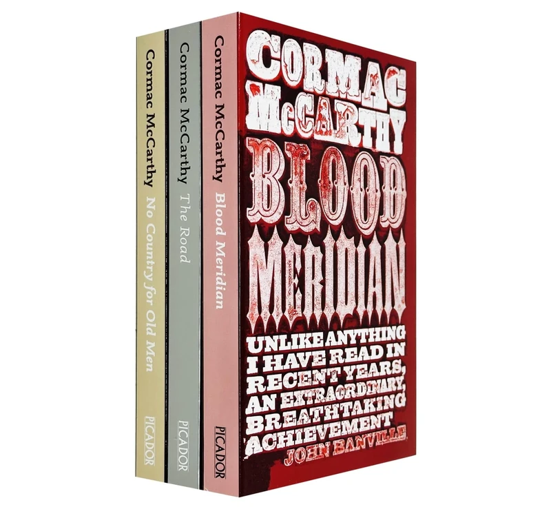 Cormac McCarthy 3 Books Collection Set (The Road, Blood Meridian & No Country for Old Men)