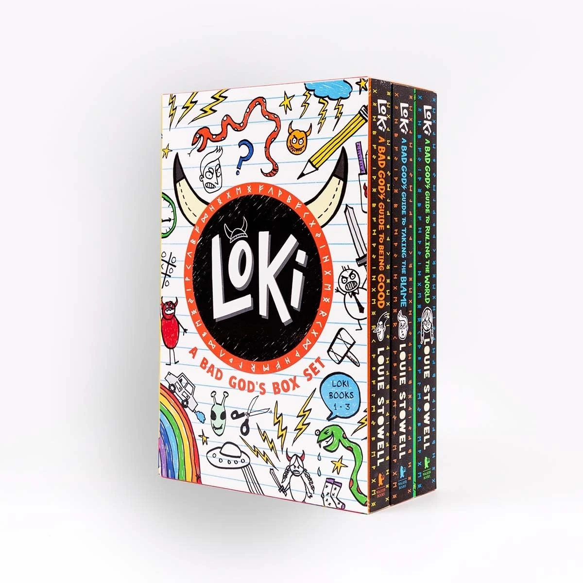 Loki: A Bad God's Box Set: Three funny diaries full of doodles about the adventures of a Norse trickster god stuck in a school kid’s body, for age 7, 8, 9, 10, 11, 12 (Loki: A Bad God’s Guide)