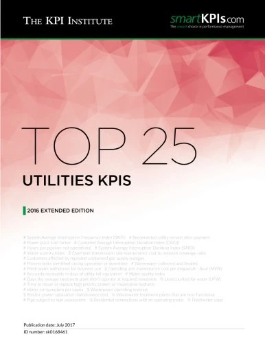 Top 25 Utilities KPIs: 2016 Extended Edition