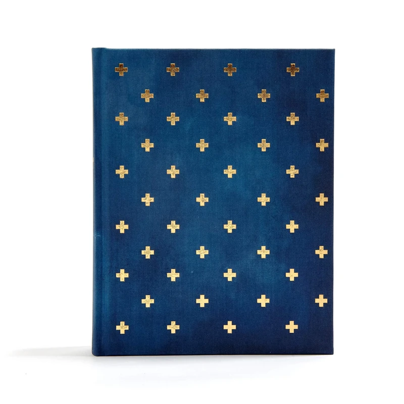 CSB Notetaking Bible, Navy/Cross Cloth-Over-Board: Christian Standard Bible Notetaking Bible, Navy/Cross Cloth over Board