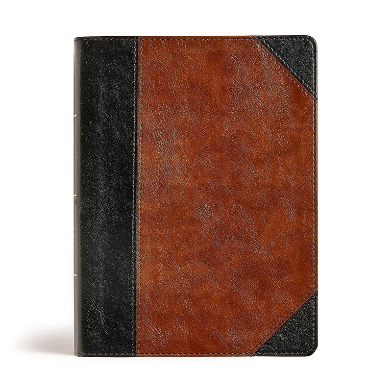 CSB Tony Evans Study Bible, Black/Brown LeatherTouch: Study Notes and Commentary, Articles, Videos, Easy-To-Read Font