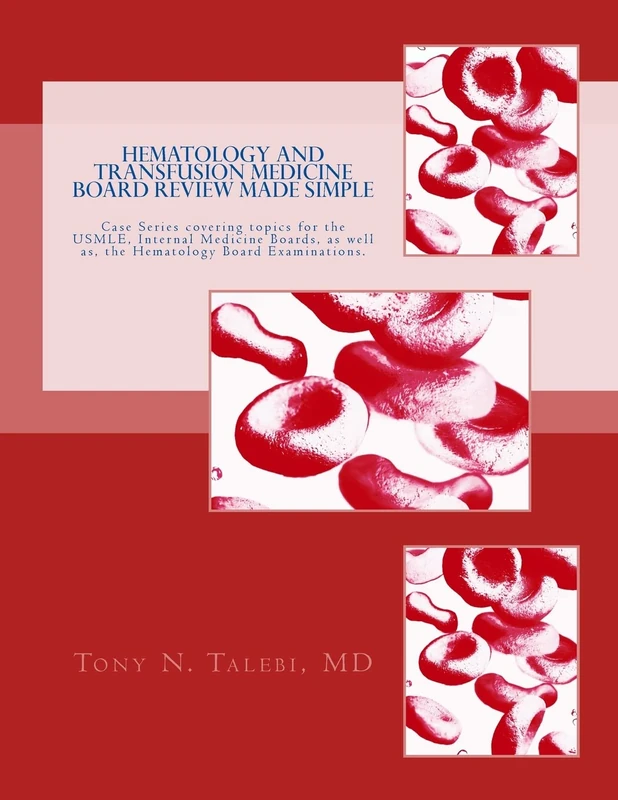 Hematology and Transfusion Medicine Board Review Made Simple: Case Series which cover topics for the USMLE, Internal medicine Board, as well as, the Hematology Board Examinations.