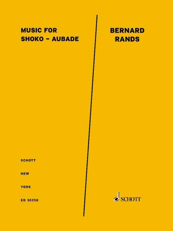 Music for Shoko - Aubade: for english horn and string quartet. english horn and string quartet. Partition et parties.