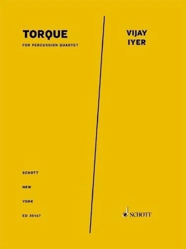 Torque: for percussion quartet. 2 vibraphones, 2 marimbas. Partition et parties.
