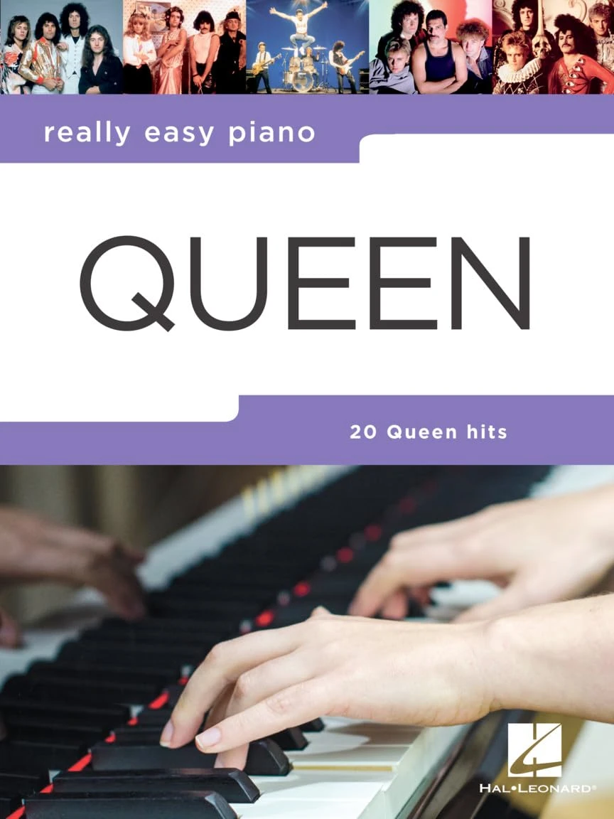 Really Easy Piano - Queen | Songbook with Piano Sheet Music | 20 Rock Classics for Easy Piano Players | Popular Music Arranged for Early Learners and Music Education