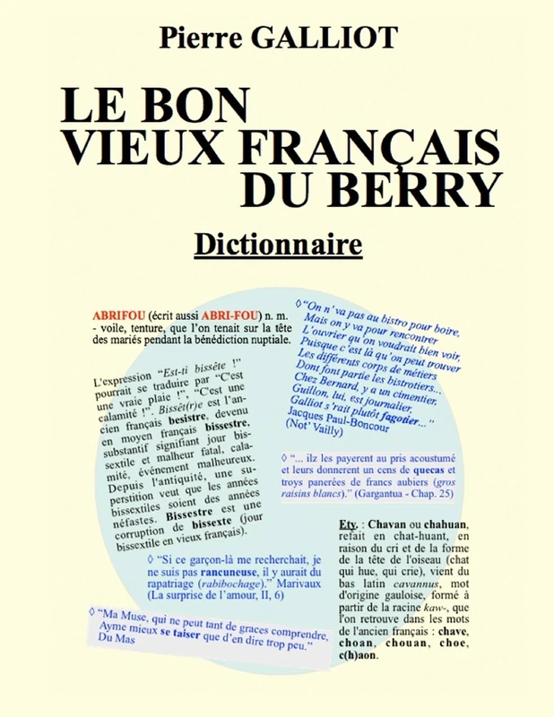 Le bon vieux francais du Berry: Dictionnaire
