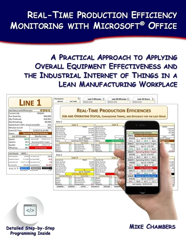 Real-Time Production Efficiency Monitoring with Microsoft Office: A Practical Approach to Applying Overall Equipment Effectiveness and the Industrial ... of Things in a Lean Manufacturing Workplace