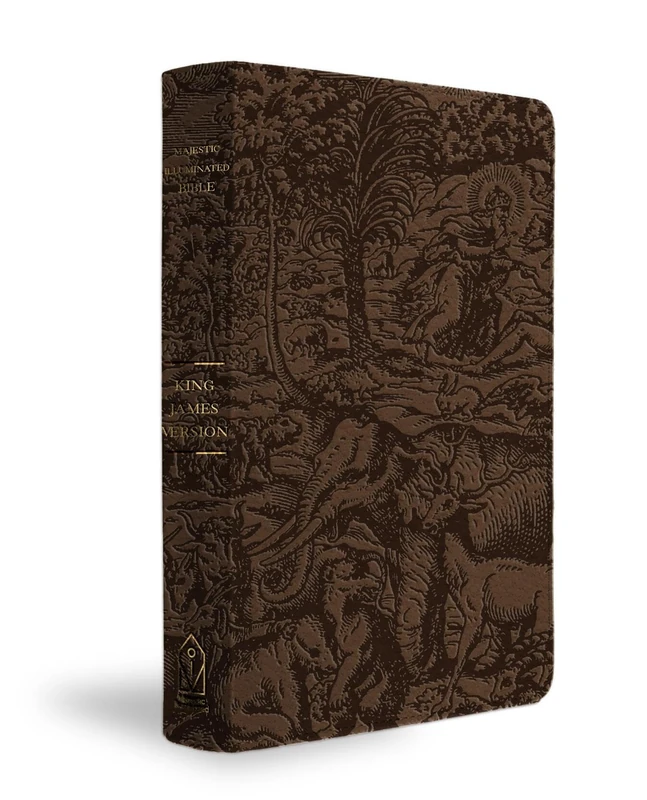 KJV Majestic Illuminated Bible (Brown LeatherLuxe): King James Version, Brown, Leatherluxe, Majestic Illuminated