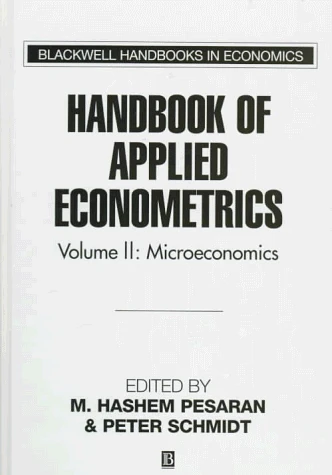 Handbook of Applied Econometrics, Volume 2: Microeconomics: v. 2 (Blackwell Handbooks in Economics)
