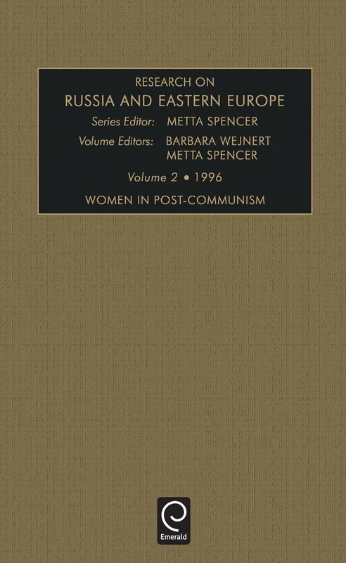 Women in Post-communism: 2 (Research in the Soviet Europe, 2)