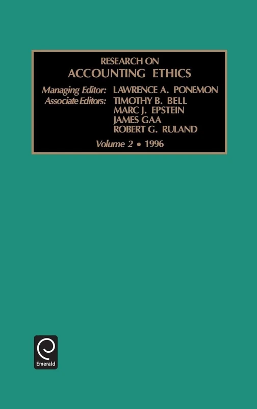 Research on Accounting Ethics: Vol 2
