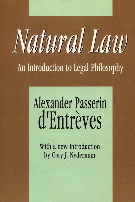 Natural Law: An Introduction to Legal Philosophy: 4 (Comparative Urban and Community Research)