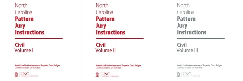 North Carolina Pattern Jury Instructions for Civil Cases, 2019 Edition: Volumes 1-3