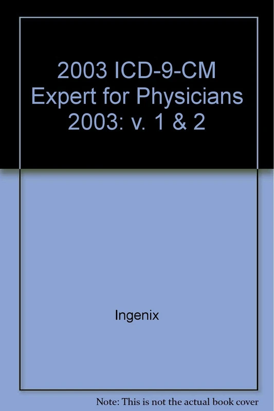 2003 ICD-9-CM Expert for Physicians: v. 1 & 2