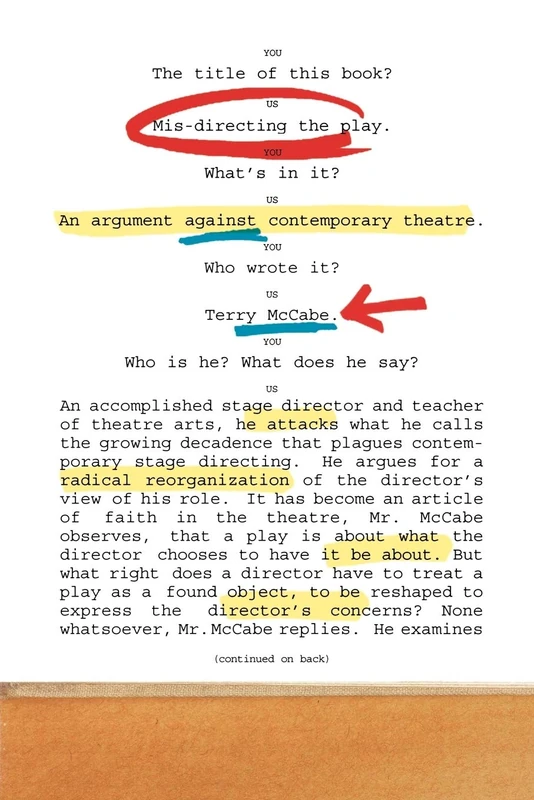 Mis-directing the Play: An Argument Against Contemporary Theatre