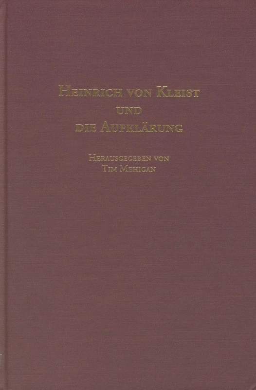 Heinrich Von Kleist Und Die Aufklarung - Image 1