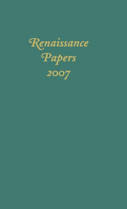 Renaissance Papers 2007: 12