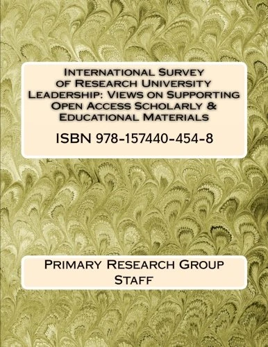 International Survey of Research University Leadership: Views on Supporting Open Access Scholarly & Educational Materials
