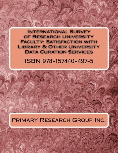 International Survey of Research University Faculty: Satisfaction with Library & Other University Data Curation Services