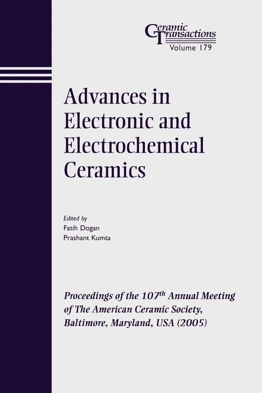 Wiley Adv Elctrnc ElctrChem CT V 179 - Ceramic Transactions