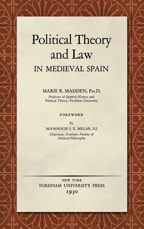 Political Theory and Law in Medieval Spain (1930) - Image 1