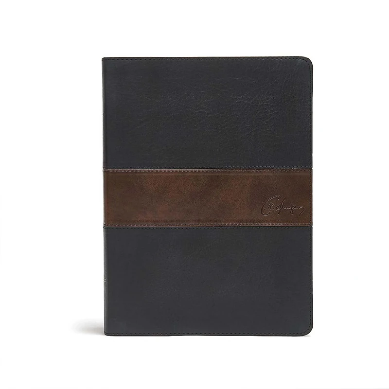 CSB Spurgeon Study Bible, Black/Brown LeatherTouch (R): Study Notes, Quotes, Sermons Outlines, Easy-To-Read Font