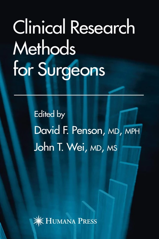 Humana Clinical Research Methods for Surgeons - Medical Book