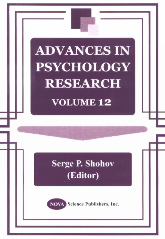 Advances in Psychology Research: v. 12: Vol 12: Volume 12