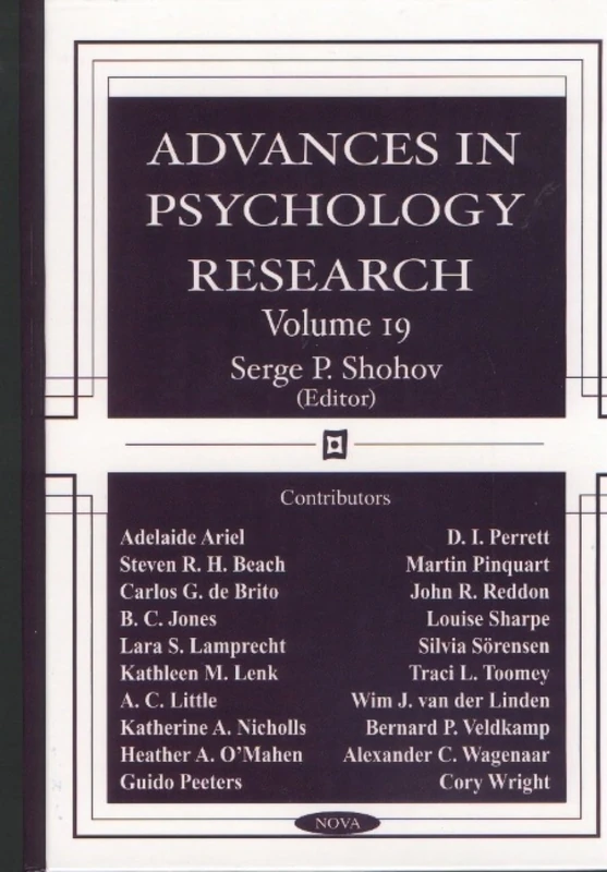 Advances in Psychology Research: v. 19: Volume 19