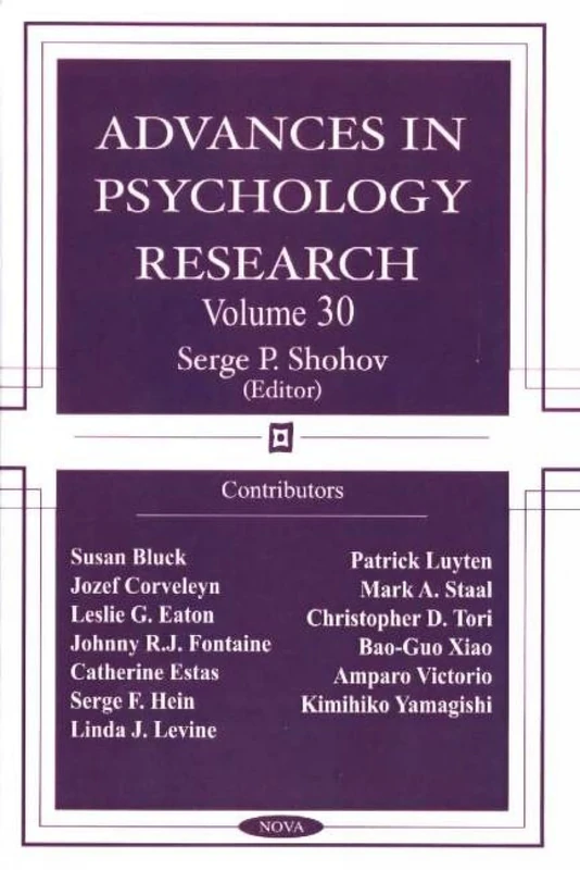 Advances in Psychology Research: v. 30: Volume 30