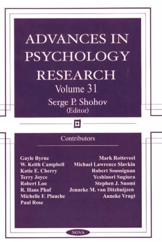 Advances in Psychology Research: v. 31: Volume 31
