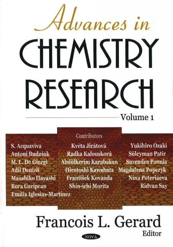 Advances in Chemistry Research: v. 1