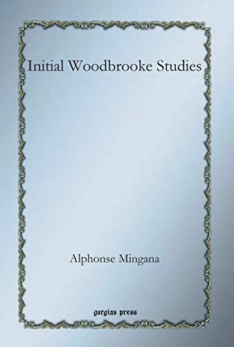 Initial Woodbrooke Studies: Woodbrooke Studies 1