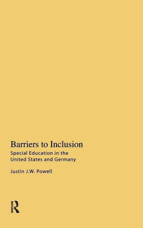 Routledge Barriers to Inclusion: Special Education US and Germany