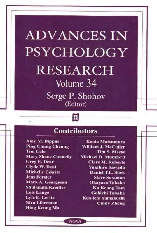 Advances in Psychology Research: v. 34 (Advances in Psychology Research): Volume 34
