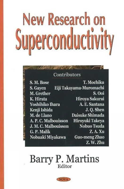 New Research On Superconductivity - Nova Science Pub Inc